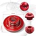 5mm Billet Aluminum Retainers for Dual & Single Spring for Predator Non Hemi 212cc for Tillotson 212R/225R/RS Engine(Red)