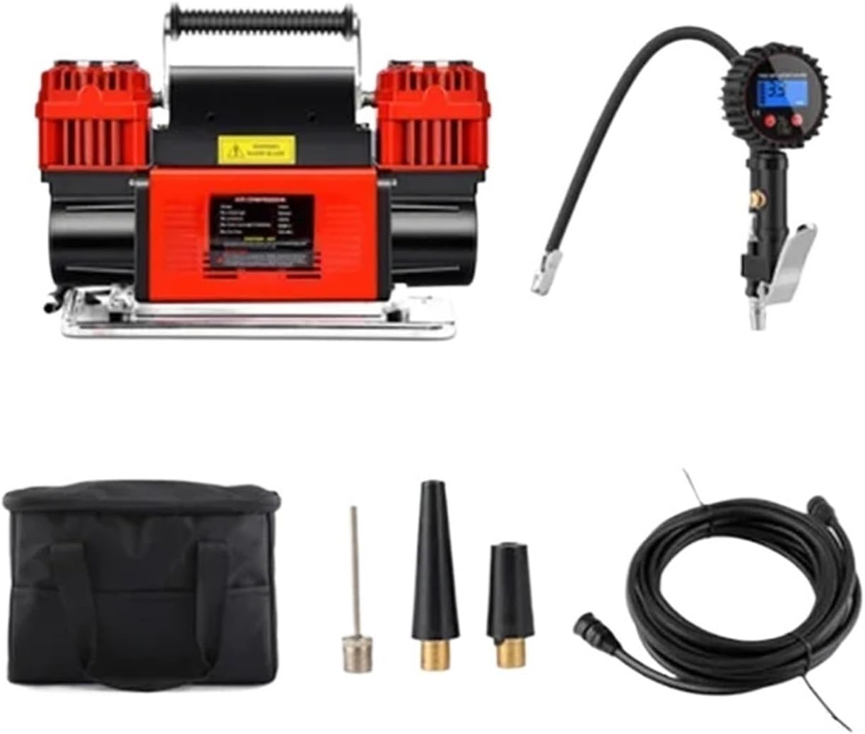Silent Oil Free Air Compressor Car Domestic Air Compressor Multifunctional Auto Desert Off Road Motorcycle Air Pump(120 cylinder upgrade)