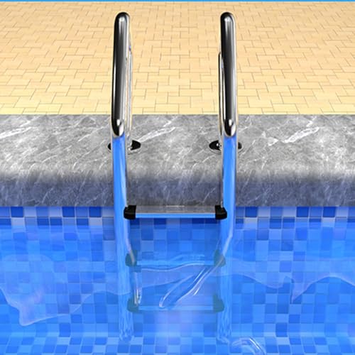 Escalera para piscina de acero inoxidable 2 peldaños miniatura 7
