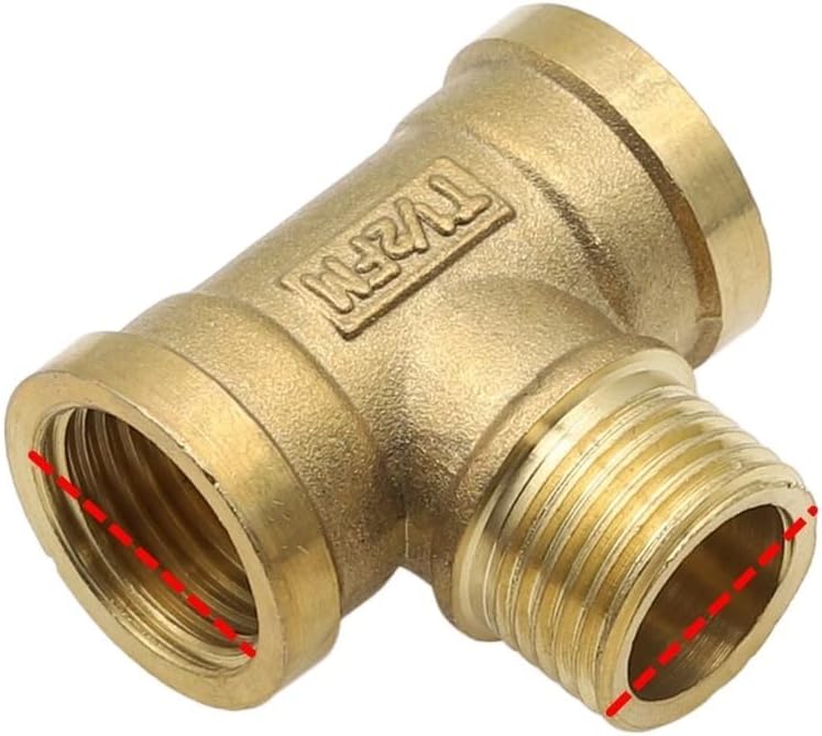 RTVURK Raccord de tuyau en laiton de plomberie pneumatique filetage ...