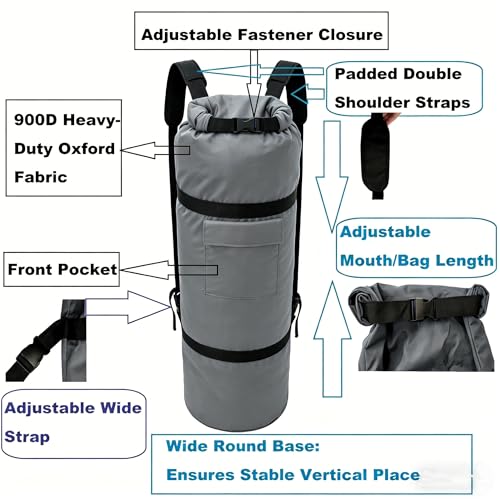 Bolsa para Silla de Camping Heavy Duty 900D Oxford, Gris, 48 x 10 pulgadas miniatura 4