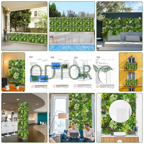 Image of Artificial Ivy Hedge Roll, 80 inchx120 inch(67 sqft) Greenery Backdrop