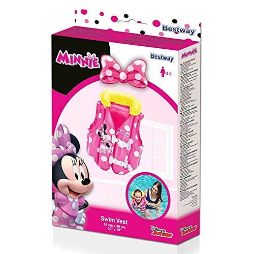 Colete Inflável Infantil Minnie, Bel, 51x46 cm