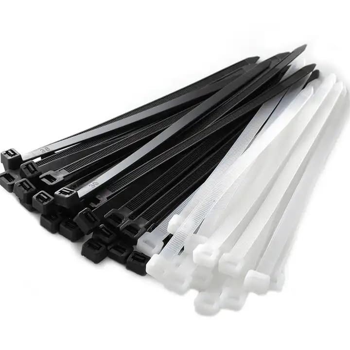 100 Stück Selbstschließende Nylon-Kabelbinder (10,2 Cm) – Schwarz, Robust & Einfach Zu Handhaben