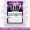 Galaxy Fort Battle Video Gaming 20 Birthday Party Invitations 5x7 Fill-In Cards with Envelopes, Kids Gamer Party Supplies, Fun Squad Design Birthday Invitations, Made in USA by Amanda Creation #1