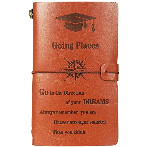 Carnet en cuir boussole Fainne pour écrire vos rêves