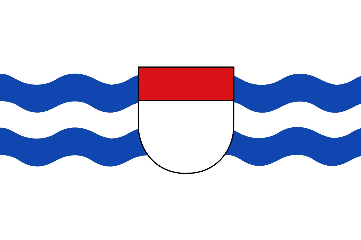 Drapeau Stavenisse vlag ancienne municipalité Zeeland grand format