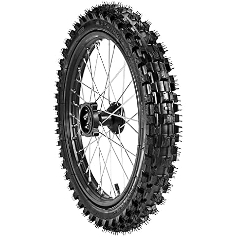 Trkimal 70/100-17 (2.75x17) 1.6x17 Front Wheel Tire and Rim Inner Tube with 15mm Bearing Assembly Motocross Off Road for Dirt Pit Bike (70/100-17(15mm bearing)) Cover
