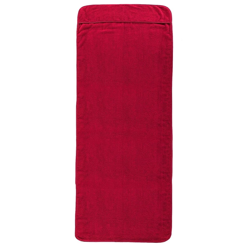 Set di 2 teli mare da 75 x 200 cm, in morbido cotone, per piscina, spiaggia e vacanze, assorbente, con lembo di fissaggio