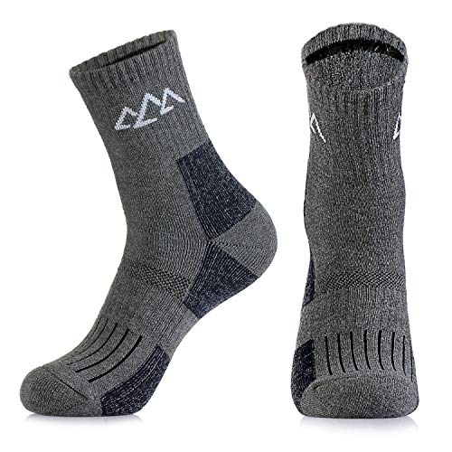 innotree 3 Pack Men's Full Cushioned Hiking Walking Socks, Quarter Crew Socks - Image 6