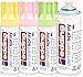 Produktbild Permanent Spray edding 5200 Pastell-Set 4x200ml, Grün, Blau, Rosa, Gelb - Acryllack - Lackieren & Dekorieren von Glas, Metall, Holz, Keramik, Kunststoff, Leinwand, Farbsprühdosen