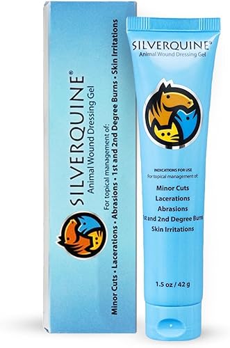 Silverquine Advanced Active Hydrogel Wound and Skin Care for Dogs Cats Horses Protects and Fast Healing from Cuts Hotspot Burns Scratches Skin