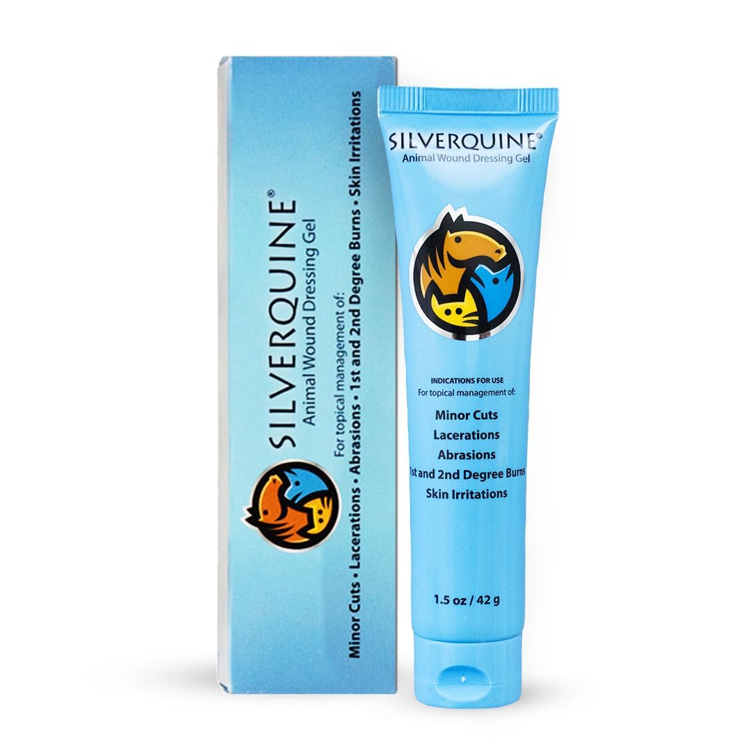 Dog Wound Care Gel - Hot Spot Gel Solution for Dogs and Cats - Safe If Licked, Odorless Silver Hydrogel Ointment for Pets Cuts, Burns, Scratches, Sores and Skin Concerns - 1.5 Oz