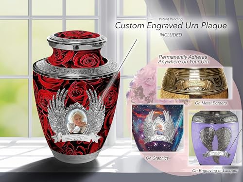 Image of Rose Cremation Urns for Human Ashes Adult Female Decorative Urns for Ashes