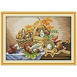 Stick Kit umfasst Baumwollgarn, Baumwollgewebe, Nadel und Anleitung.