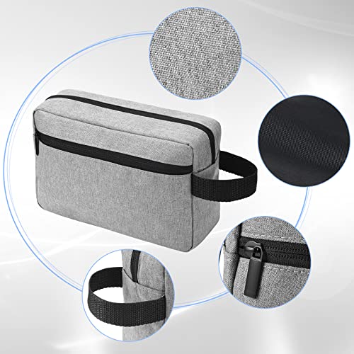 4 Pcs Toiletry Bag Water Resistant Shaving Toiletry Travel Cosmetic Bag for Men Portable Storage for Women Makeup Pouch Organizer with Large Capacity for Toiletries(Dark Color,Plain)4