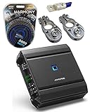 Alpine S-A60M Car Type S Class D Subwoofer 1200W Amplifier & 0GA Amp Kit New