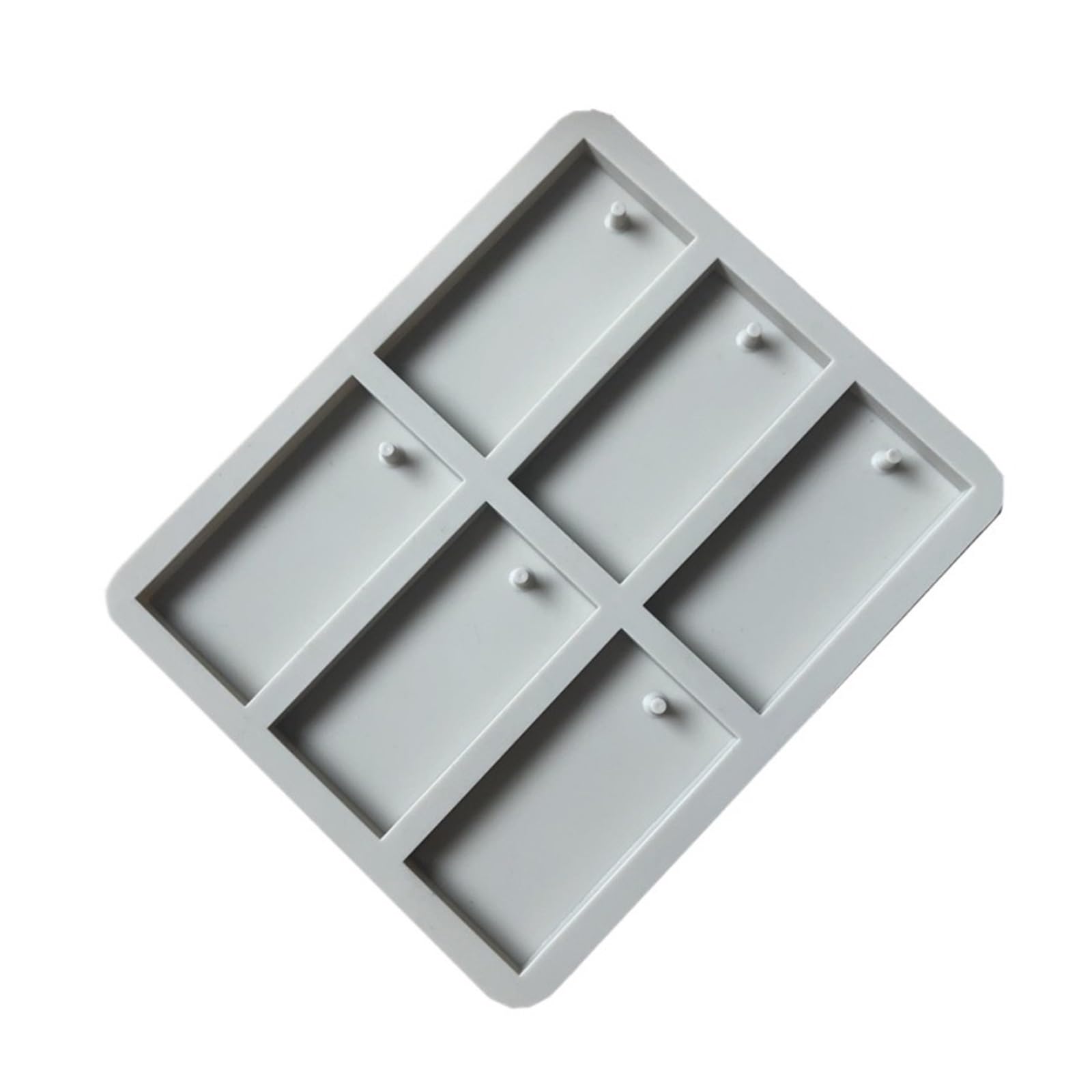 6 cavity DIY Soap Mold Silicone Wax Label Gypsum Hanging Solid Bottom Plate Handmade Hexagonal for Making Soaps Bar(Color 4)