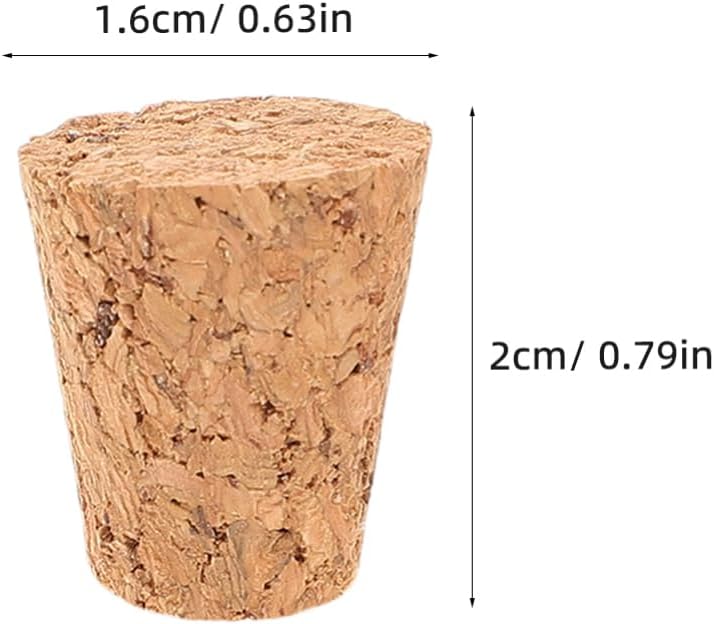 20pcs Tapered Wooden Cork Stopper for Beer and Glass Bottles