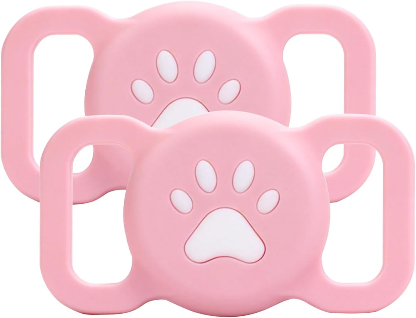 for Airtag Dog Collar Holder 2 Pack, Waterproof Dog AirTag Holder for Dog Collar (Gen 1 & 2), Soft Stretchy Silicone Air Tags Case, Reinforced Anti-Lost, Signal Friendly, Universal Fit Collar Width