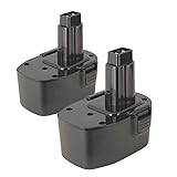 TAURUSKING 2 Jeux 2,0Ah Compatible avec Black et Decker ou DEWALT 14,4V Batterie NiCad de Remplacement (étiquette de capacité réelle) A9262 A9267 A9276 A9527 PS140 PS140A KC144BP