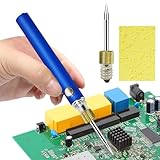 Batterie-Lötaufsatz ohne Kabel – Tragbare Lötspitzen-Einheit mit E10-Anschluss, Schraubmontage, Effiziente Hitzeübertragung, Leichtes Werkzeugzubehör für feine Arbeiten | Elektronikservice, DIY-Projek