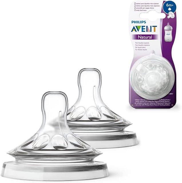 Philips Avent Scf046/27 Teat for Baby Feeding Bottle, Pack of 2