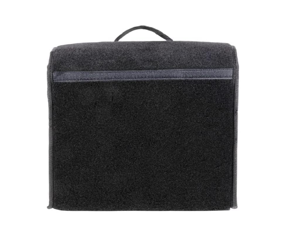 BLACK+DECKER Kofferraum Organizer - 29 x 15 x 30 cm, mit Klettverschluss, Griff, Schwarz