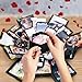 Koogel Explosion Gift Box, Handmade Exploding Photo Album Preassembled Surprise Picture Pop Up Love Box with Creative DIY Scrapbooking Accessories for Anniversary Birthday Wedding
