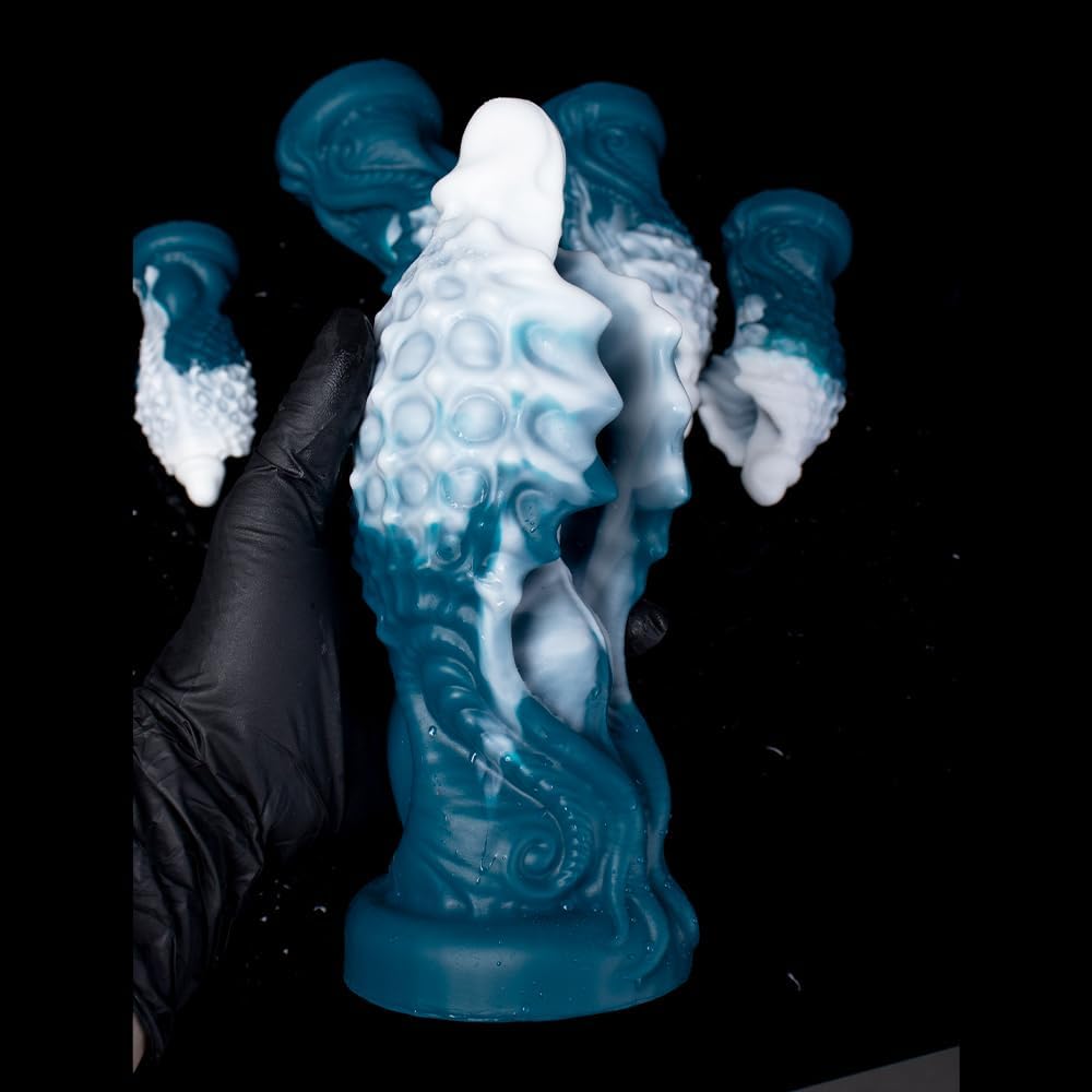 Anal Dildo for Men - Thick Dildos, Dragon Creature Tails Design, Strong Suction Cup Base, Ideal Women Sex Toy (D218-XL)