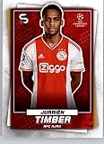 2022-23 Topps UEFA Superstars #152 Jurrien Timber AFC Ajax Official UCL Soccer Card in Raw (NM or Better) Conditoin