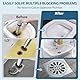 inShareplus Druckluft Rohrreiniger mit Manometer, Graue Abflussreiniger Pumpe & Saugglocke mit 4 Aufsätzen & Handschuhen, Pömpel Abfluss für Toilette, Spüle, Boden, Badewanne