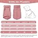 Hundepullover Haustier Pullove, Winter Warmer Hund Katzenpullover, Kleine Hunde Rollkragen Strickpullover, Strickpullover Oberbekleidung für Kleine Mittelgroße Hunde und Katzen(Rosa L)