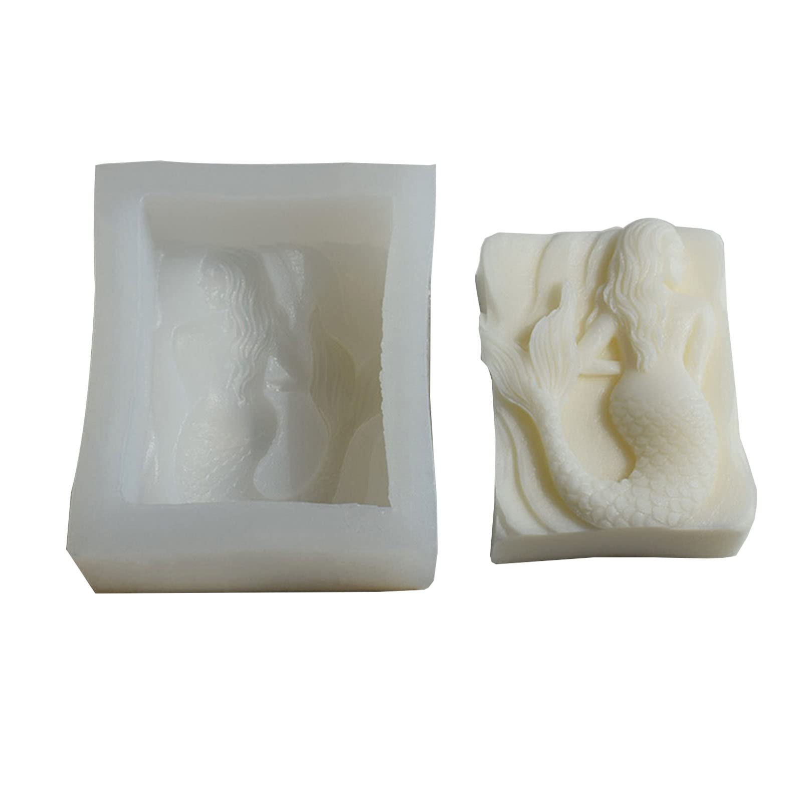 NEWFT Girl Silicone Mold Candle Resin Making Tool Candle Ornaments Hand-made Home Decorations Supplies