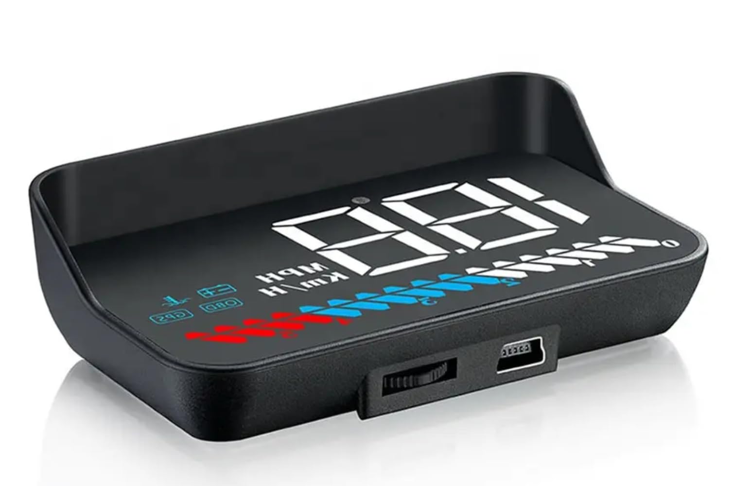 Head Up Display Car HUD 3.5 inch Dual OBD2 and GPS Digital Speedometer with Warning Alarm