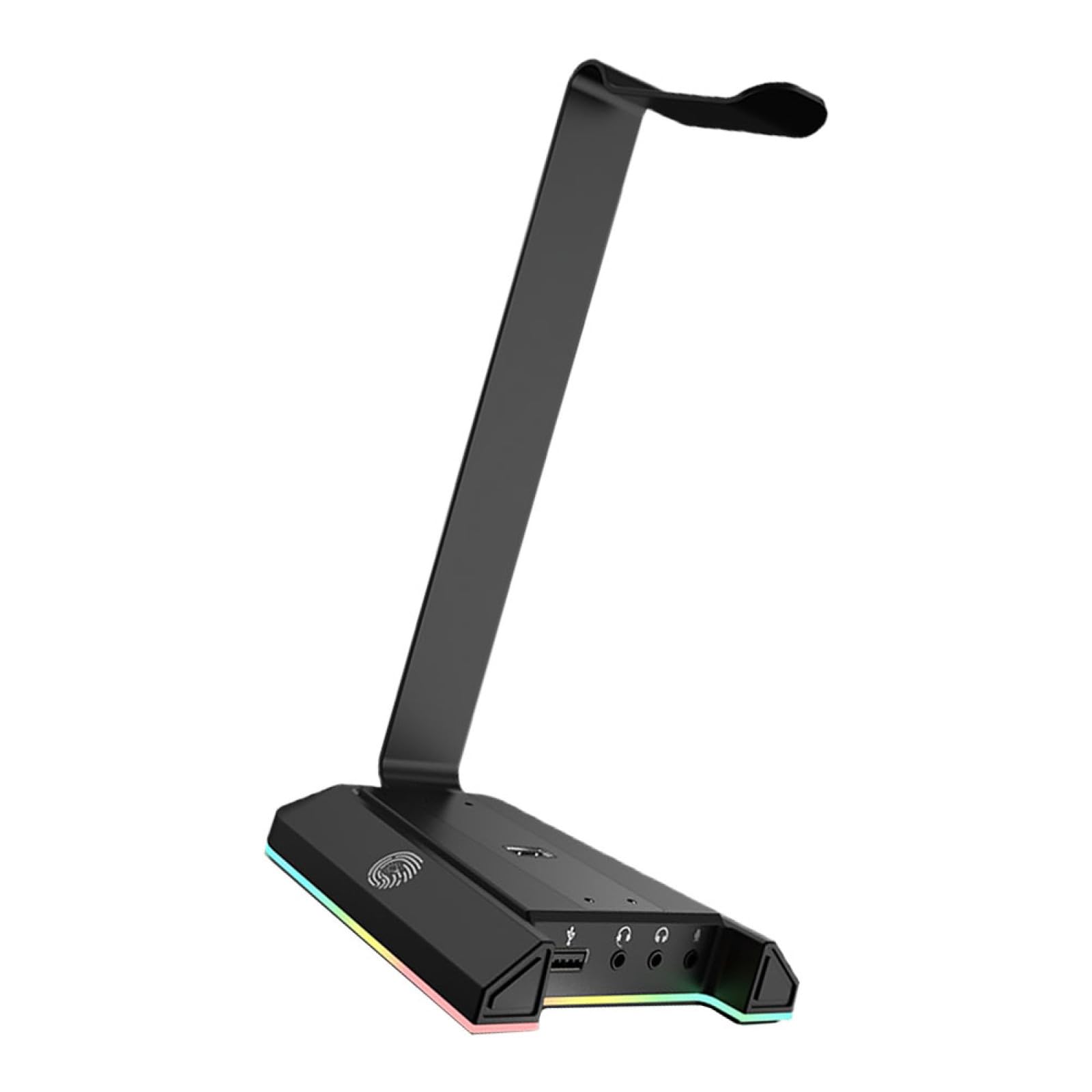 Supporto per Cuffie Gaming da Tavolo Nero Abs Luce Rgb