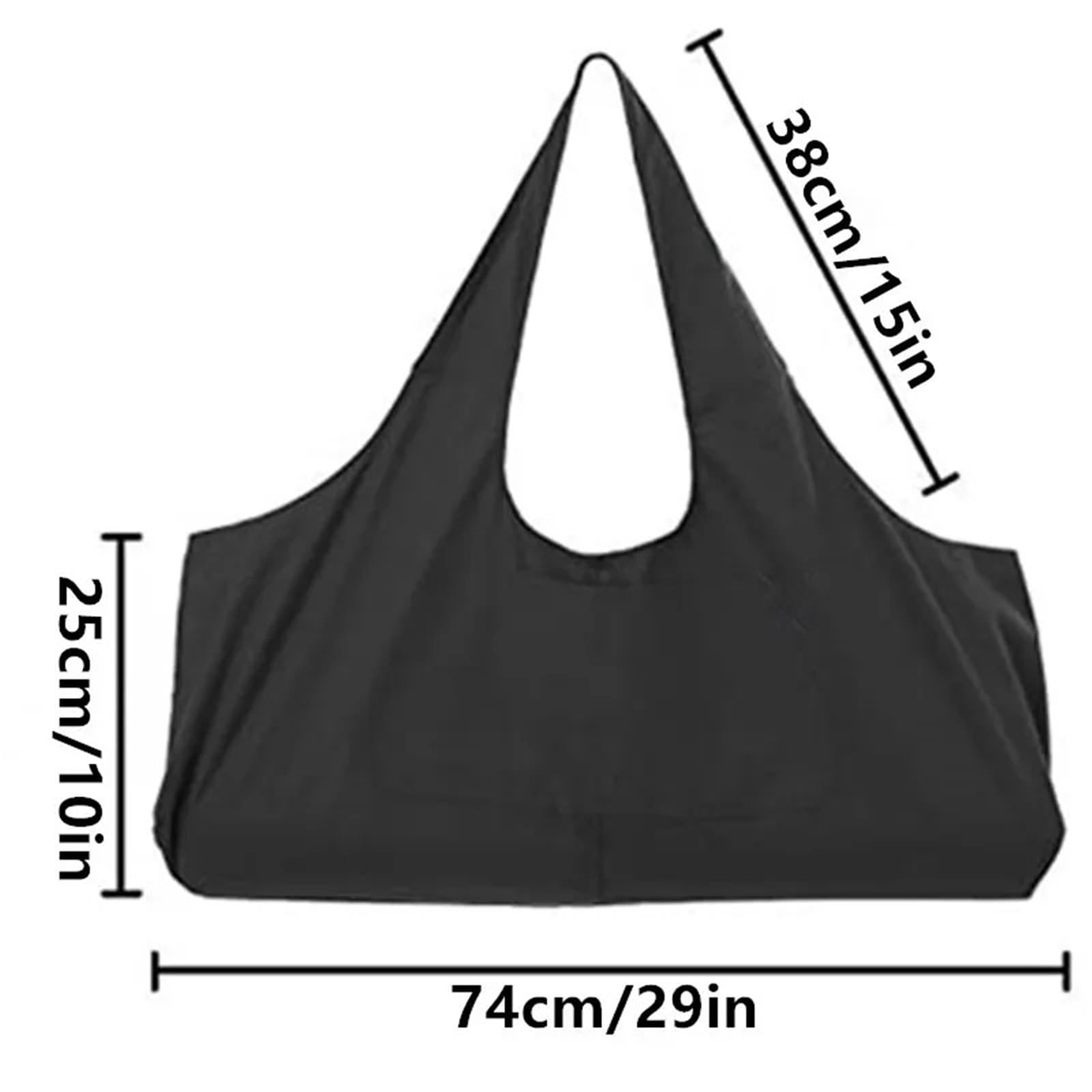 Torba na matę do jogi, Oversized Sling with Side Pocket for Fitness Clothing and Travel