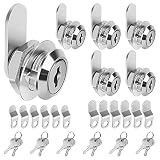 Cam Locks Cabinet Lock Keyed Alike, 5/8'' (Length) Cylinder Fits on 3/8'' Max Panel Thickness, Secur