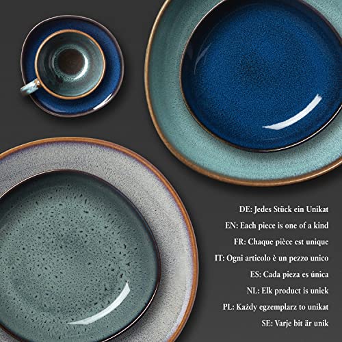 Like. by Villeroy and Boch, Lave Bleu Small Shallow Bowl, 22 x 21 x 4.2 cm - Image 4