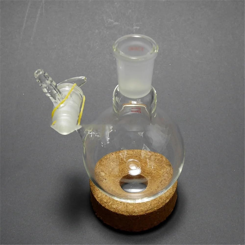 Frasco de vidrio 24/40 de 250 ml con cristalería de laboratorio