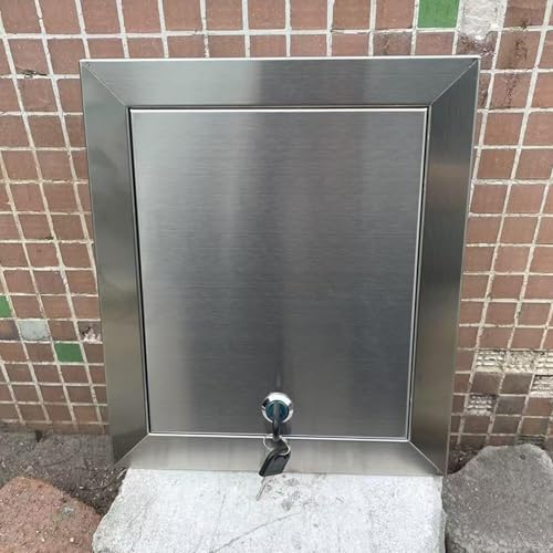 Stainless Steel Access Panel Door with Keyed Latch, Lockable Vertical