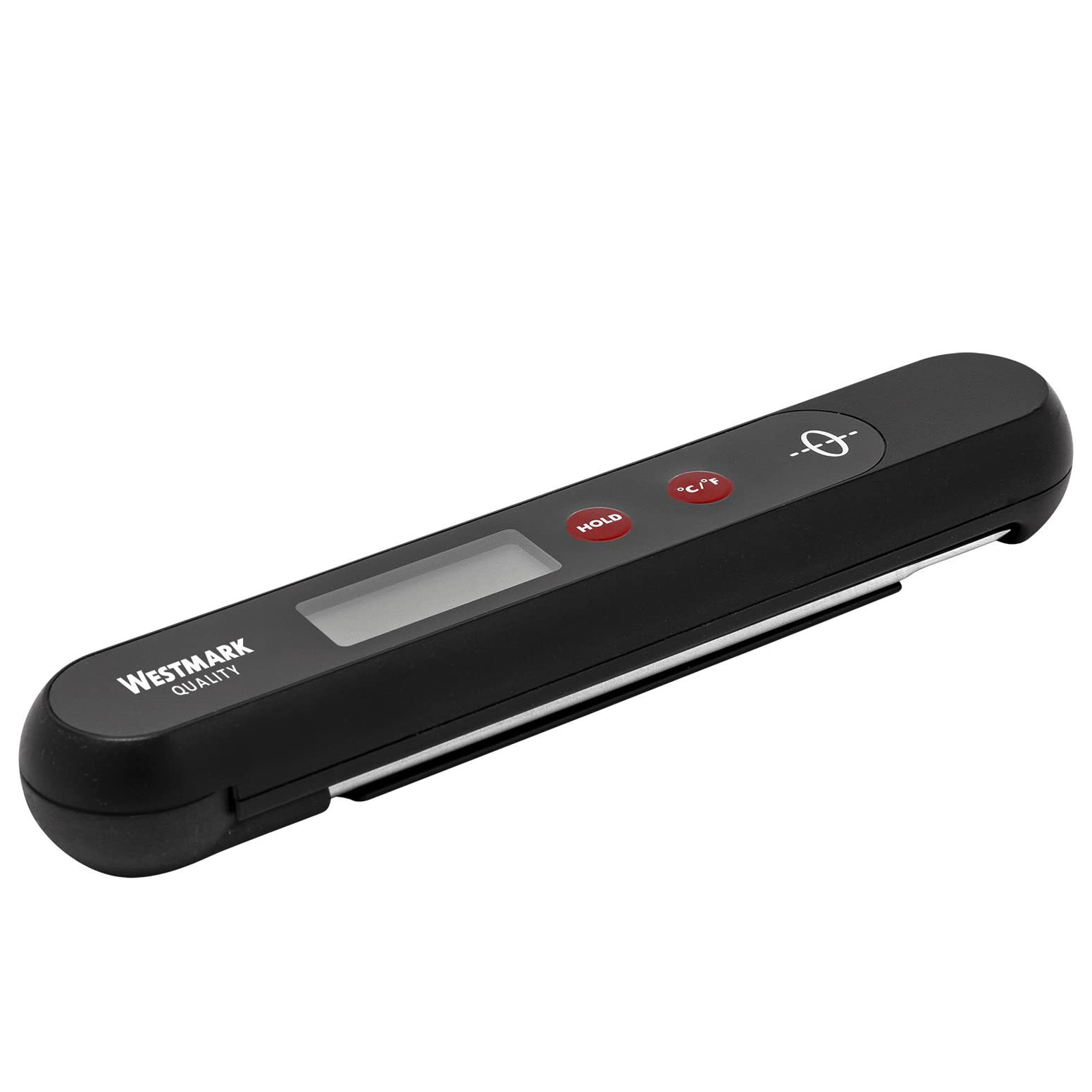 Westmark 12962260 - Termometro senza batterie, con pulsante di regolazione della temperatura, acciaio inox/plastica, ecologico, argento/nero/rosso, 12962260