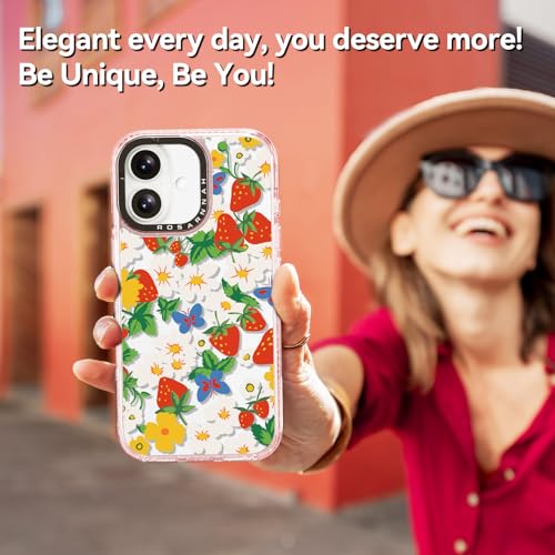 Coque iPhone 16 antichoc 2m Rosarnnah rigide et résistante aux chutes