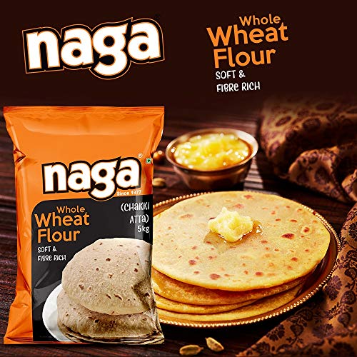 Image of Naga Sooji Whole Wheat (Chakki Fresh) Atta, 5 kg