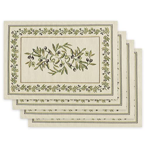 Tapiz crema y verde de 35 x 45 cm para crear un rincón acogedor en tu salón