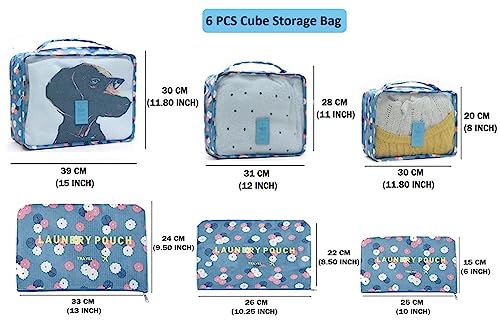 Image of Nightstar 6 Pcs Foldable Luggage and Laundry Bag Pouch Waterproof Travel Toiletry Organizer Garment Storage Bag Portable Packing Cubes (1 Pc) (Grey)