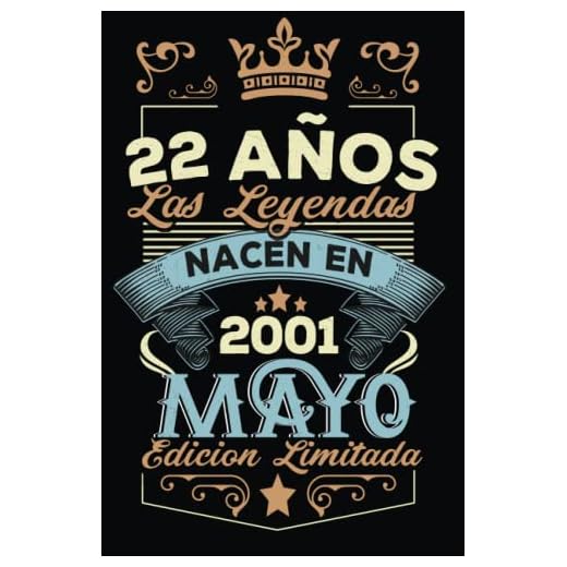 LAS LEYENDAS NACEN EN MAYO EL AÑO 2001: 22 Aniversario Cuaderno personalizado 22 años regalos Feliz 2001 cumpleaños ideas de regalos