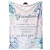 Afterprints grandma gifts blanket grandma birthday gifts from grandkids grandmother gifts on mothers day grandparents day we love you cozy throw blankets 50 x 60  urban country home decor