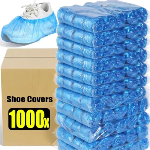 Couvre-chaussures imperméables en plastique PE antidérapant pour intérieur - 2