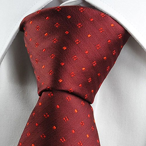 Image of KissTies Mens Necktie Polka Dot Ties For Men Classic Dressing Tie + Gift Box